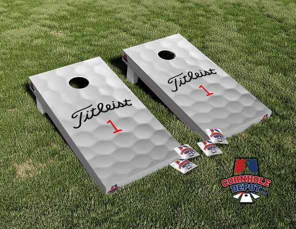 Golf Ball Cornhole Board Vinyl Wrap Skins Laminated Sticker Set Decal