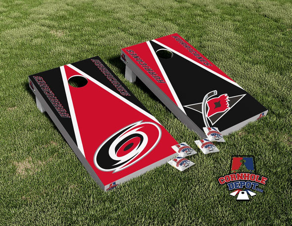 Hurricanes Carolina Cornhole Board Vinyl Wrap Laminated Sticker Set Decal