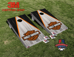 Jonathan~1 Bigfoot, 1 VT and 1 Harley and 1 Joker Cornhole Board Vinyl Wrap Skins Laminated Sticker Set Decal