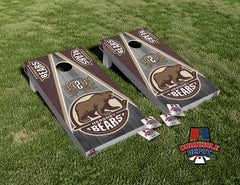 Hershey Bears Back 2 Back Cornhole Board Vinyl Wrap Laminated Sticker Set Decal