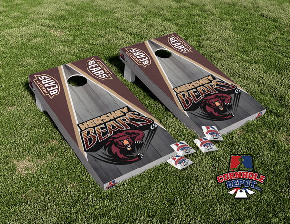 Hershey Bears Cornhole Board Vinyl Wrap Laminated Sticker Set Decal