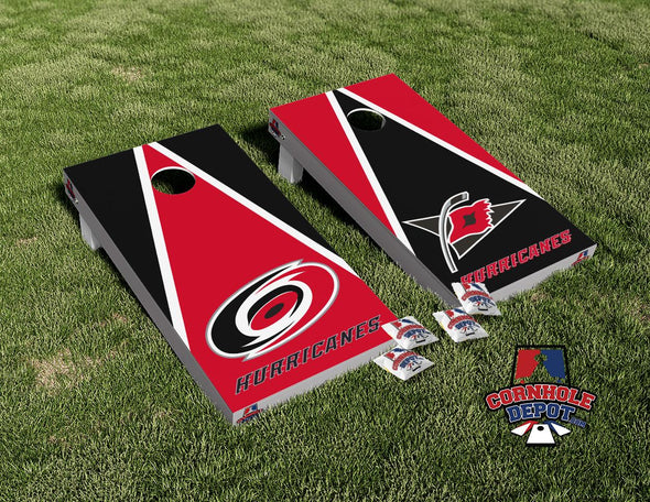 Carolina Hurricanes Cornhole Board Vinyl Wrap Laminated Sticker Set Decal