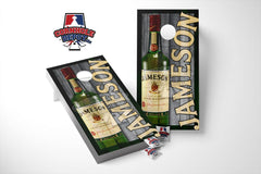 Jameson Whiskey Cornhole Board Vinyl Wrap Skins Laminated Sticker Set Decal