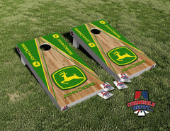 John Deere Wood Cornhole Board Vinyl Wrap Skins Laminated Decal Sticker Set