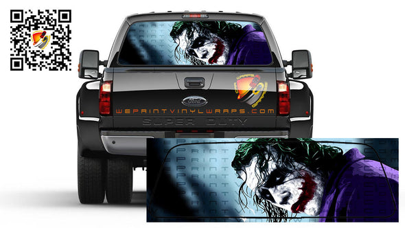 Joker Rear Window Perforated Graphic Vinyl Decal Cars Truck Campers