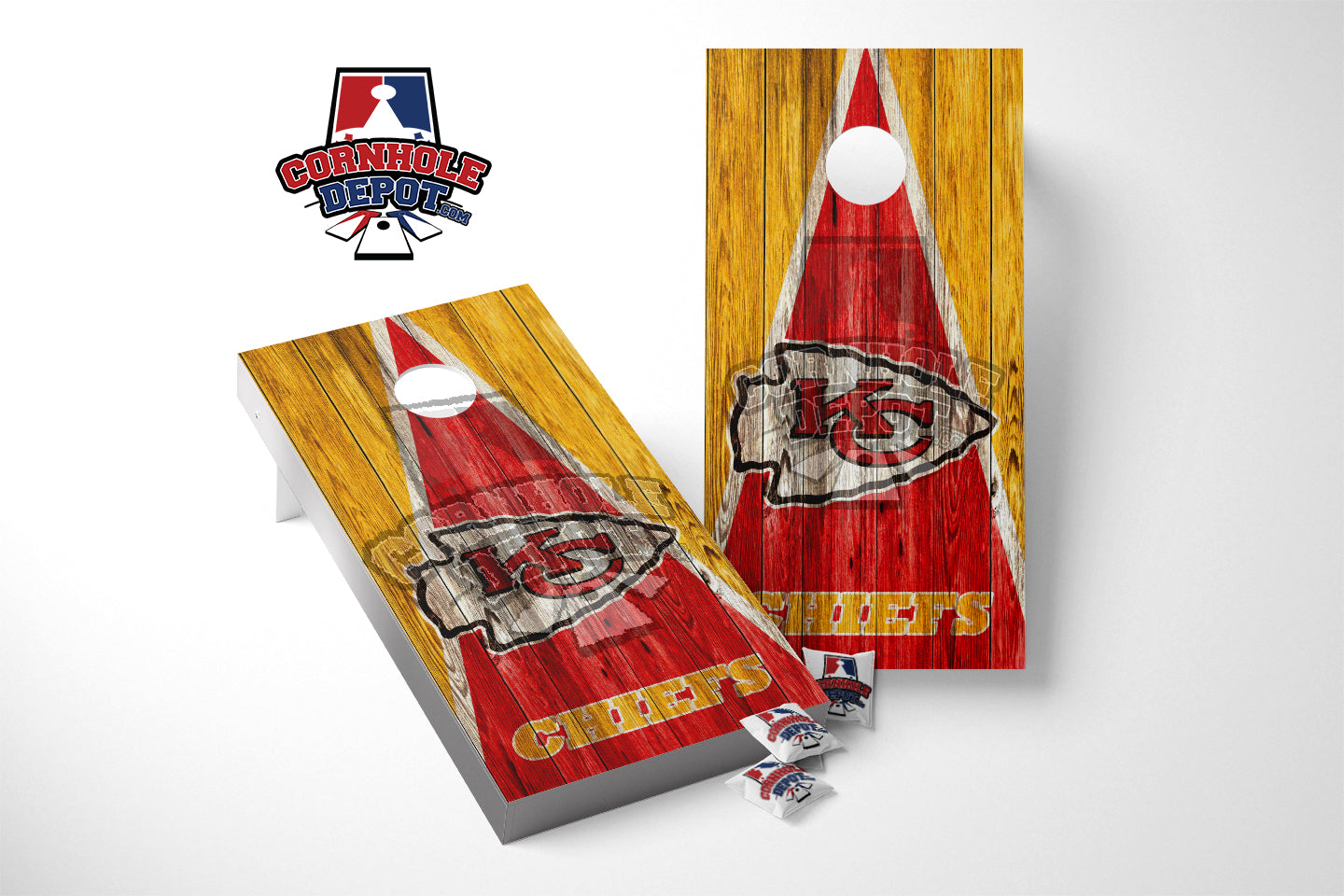 Kansas City Chiefs Washed Cornhole Board Vinyl Wrap Skins Laminated St ...