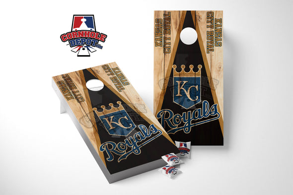 Kansas City Royals  Cornhole Board Vinyl Wrap Skins  Laminated Sticker Set Decal