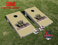 Kutztown Bears Cornhole Board Vinyl Wrap Laminated Sticker Set Decal