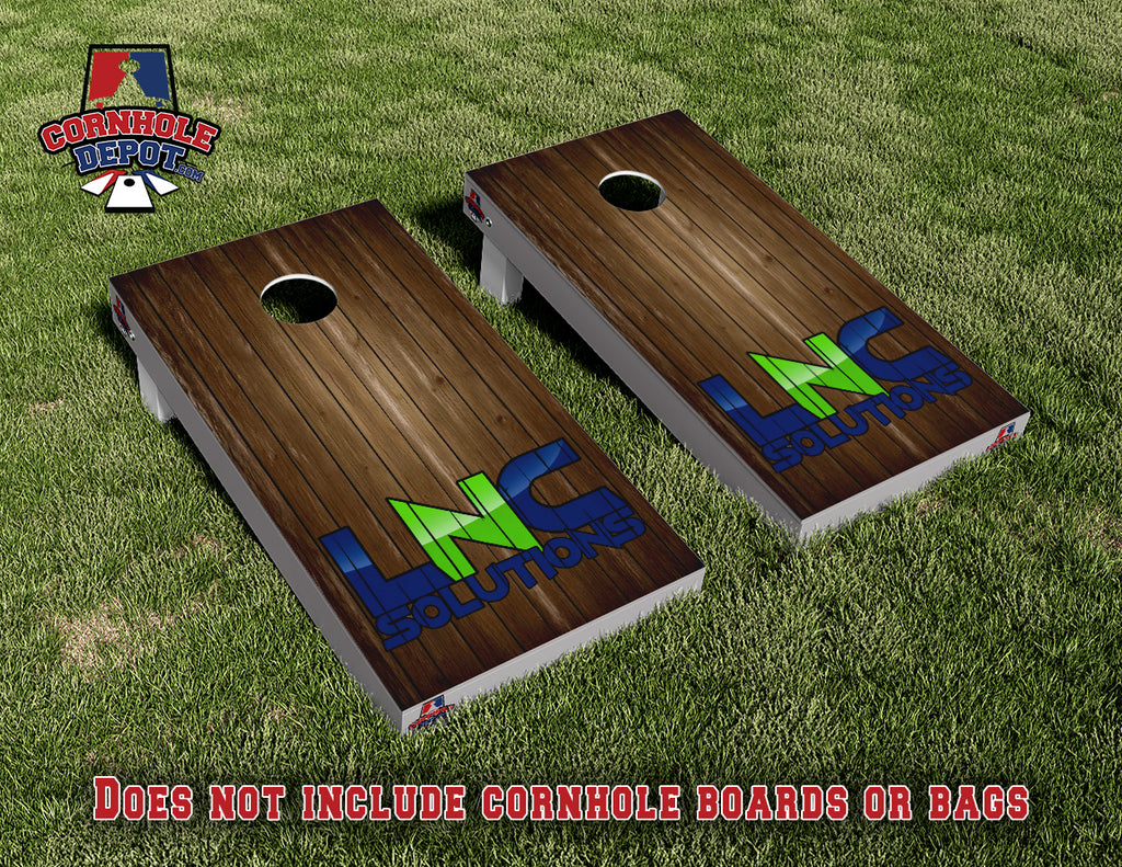LNC Solutions Cornhole Board Vinyl Wrap Skins Laminated Sticker Set Decal