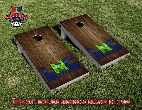 LNC Solutions Cornhole Board Vinyl Wrap Skins Laminated Sticker Set Decal
