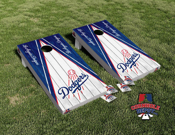 Los Angeles Dodgers Cornhole Board Vinyl Wrap Skins Laminated Sticker Set Decal
