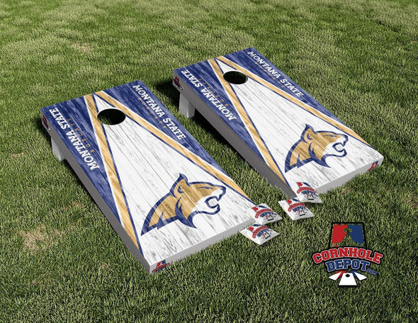Montana  Bobcat Cornhole Board Vinyl Wrap Skins  Laminated Sticker Set Decal