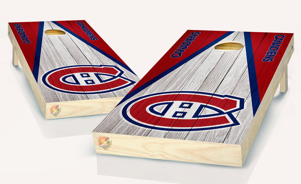 Montreal Canadiens Cornhole Board Vinyl Wrap Skins Laminated Sticker Set Decal