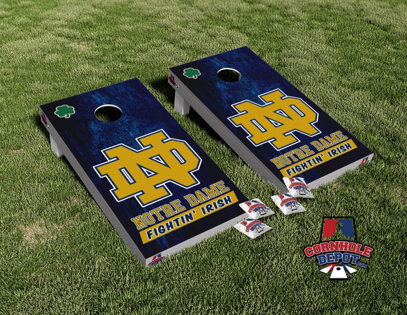 Notre Dame Cornhole Board Vinyl Wrap Laminated Sticker Set Decal
