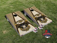 Navy Cornhole Board Vinyl Wrap Skins Laminated Sticker Set Decal