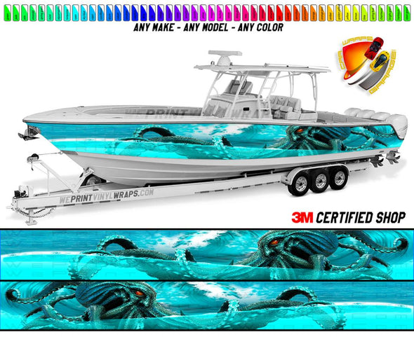 Swimming Pool Ripple Graphic Vinyl Boat Decal Fishing Pontoon Player  Console Archer Deck Boat wrap Decorative Boat Water Ripples Boat Sticker  (22.83 *