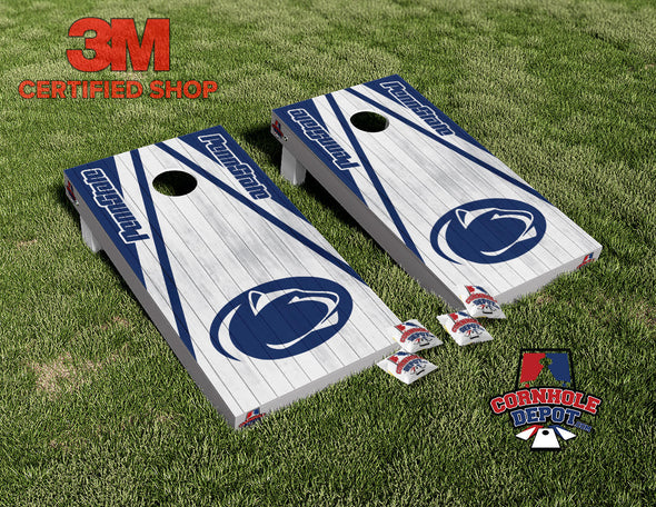 Penn State Lions Cornhole Board Vinyl Wrap Skins Laminated Sticker Set Decal
