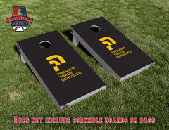 JONATHAN~ Kerr's, 1 C+C, 1 Duke, 1 Braves/Bananas split set and 1 Premier Cornhole Board Vinyl Wrap Skins Laminated Sticker Set Decal