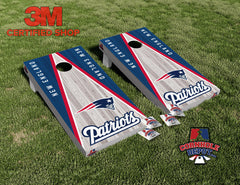 Patriots New England Light Cornhole Board Vinyl Wrap Skins Laminated Sticker Set Decal