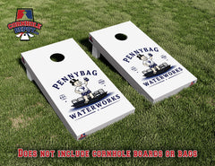 Custom Penny Bag Cornhole Board Vinyl Wrap Skins Laminated Sticker Set Decal