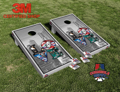 Philadelphia Phillies Love Mashup Cornhole Board Vinyl Wrap Skins Laminated Sticker Set Decal