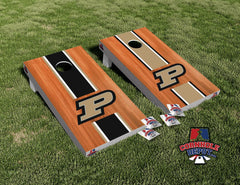 Purdue Wood Cornhole Board Vinyl Wrap Skins Laminated Sticker Set Decal