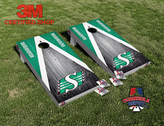 Roughriders Cornhole Board Vinyl Wrap Skins Laminated Sticker Set Decal