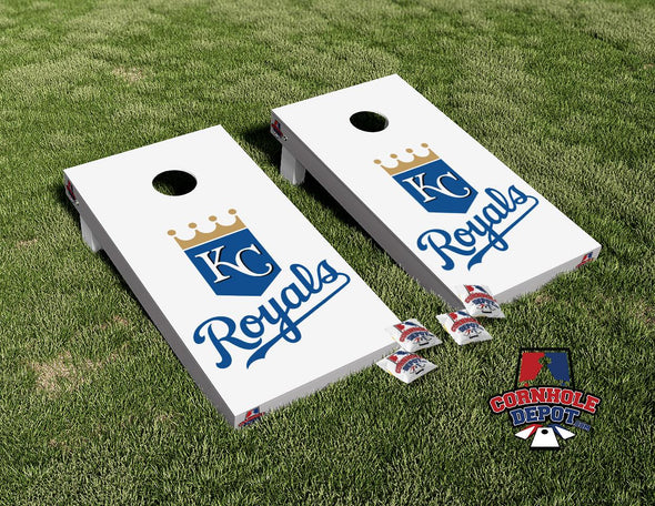 KC Royals Cornhole Board Vinyl Wrap Skins Laminated Sticker Set Decal