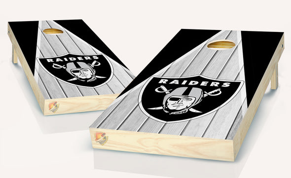 Raiders Las Vegas Cornhole Board Vinyl Wrap Skins Laminated Sticker Decal Set