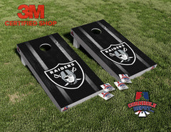Raiders Las Vegas Cornhole Board Vinyl Wrap Skins Laminated Sticker Decal Set