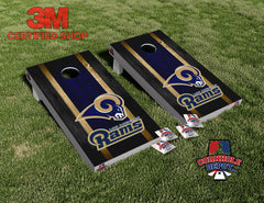 Rams Los Angeles Cornhole Board Vinyl Wrap Skins Laminated Sticker Decal Set