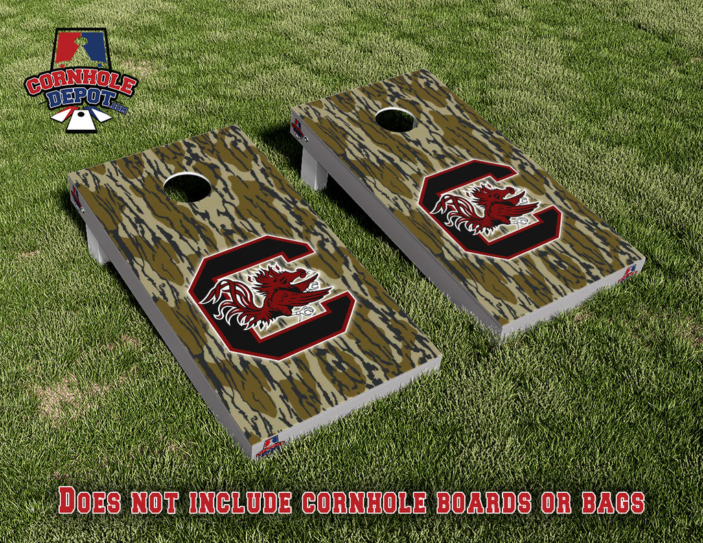 Jonathan~1 American flag deer, 1 Pitt split set, 1 Gamecocks and 1 Panther Cornhole Board Vinyl Wrap Skins Laminated Sticker Set