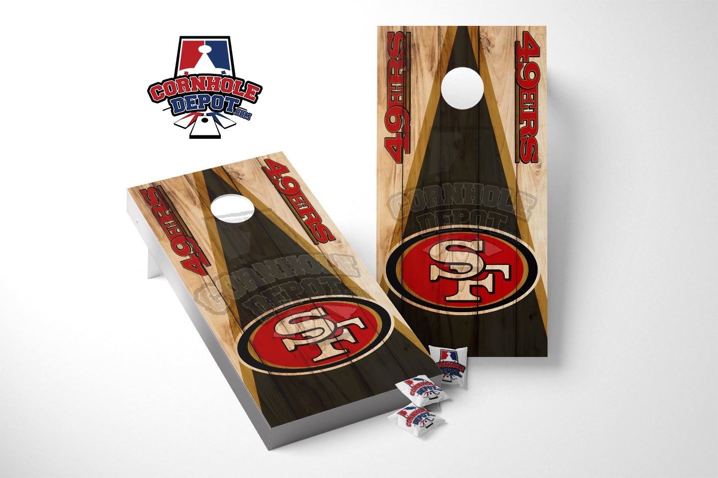 Niners Vinyl San Francisco 49ers Cornhole Board Vinyl Wrap Skins Laminated Sticker ...