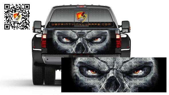 Skull Reaper Grim Tailgate Wrap Vinyl Graphic Decal Sticker Trucks Campers