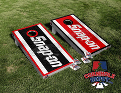 Snap-On Tools Cornhole Board Vinyl Wrap Laminated Sticker Set Decal