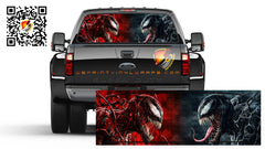 Spiderman Carnage and Venom Rear Window Tint Perforated Vinyl Graphic Decal Trucks Cars Campers