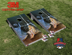 Star Wars Cornhole Board Vinyl Wrap Skins Laminated Sticker Decal Set