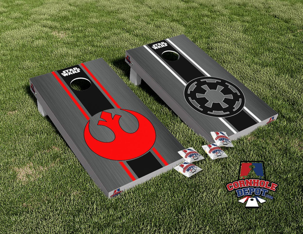 Star Wars Symbol Cornhole Board Vinyl Wrap Skins Laminated Sticker Decal Set