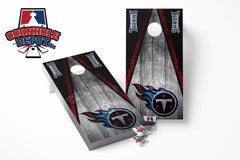 Tennessee Titans Washed Cornhole Board Vinyl Wrap Skins Laminated Sticker Set Decal