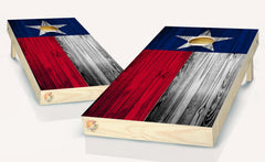 Texas Flag Cornhole Board Vinyl Wrap Skins  Laminated Sticker Set Decal