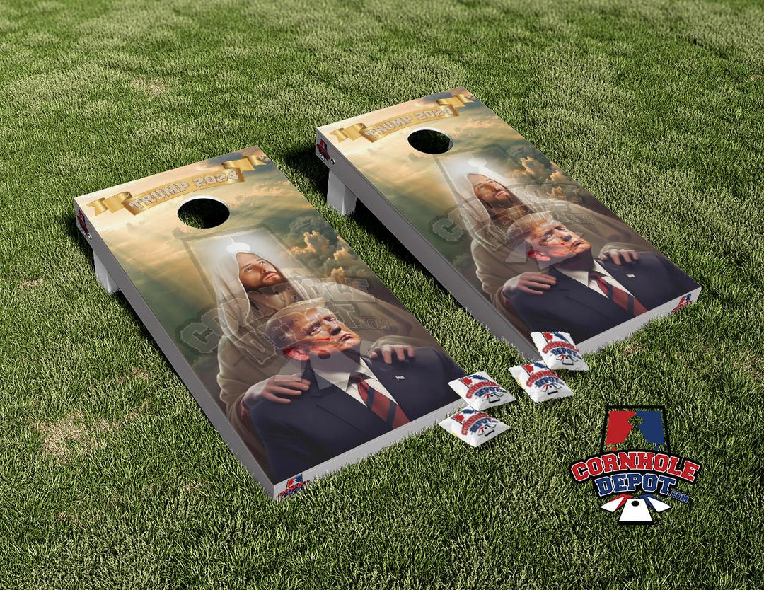 Trump Wraps Trump 2024 Cornhole Board Vinyl Wrap Skins Laminated Sticker Set Decal ...