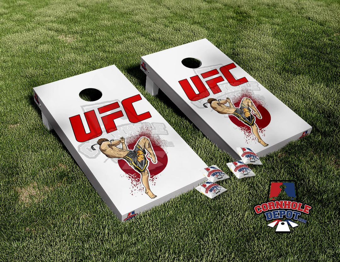 Martial Arts Kickboxing Fighting Cornhole Board Vinyl Wrap Skins Lamin ...
