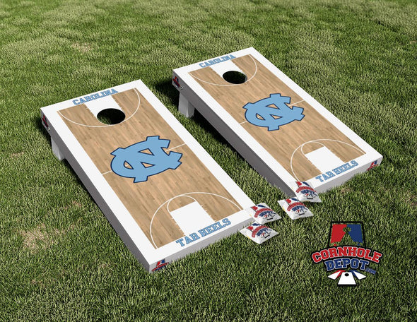 UNC Tarheels Carolina  Cornhole Board Vinyl Wrap Skins Laminated Sticker Set Decal