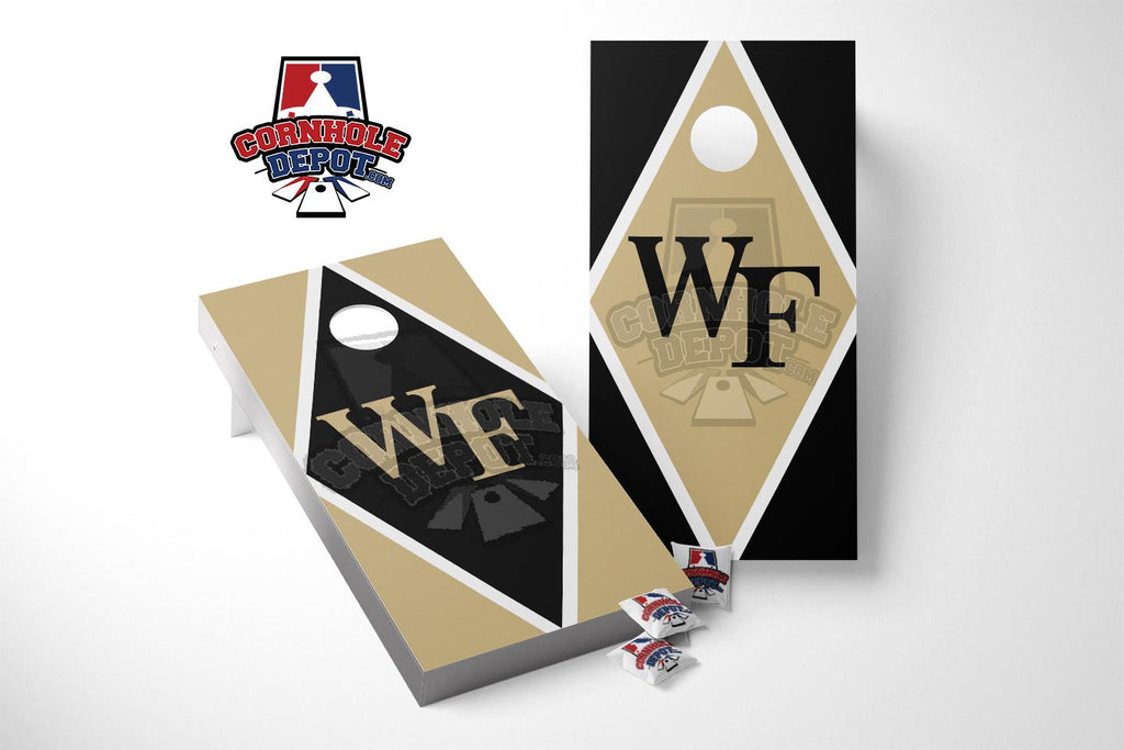 Wake Forest  Cornhole Board Vinyl Wrap Skins  Laminated Sticker Set Decal