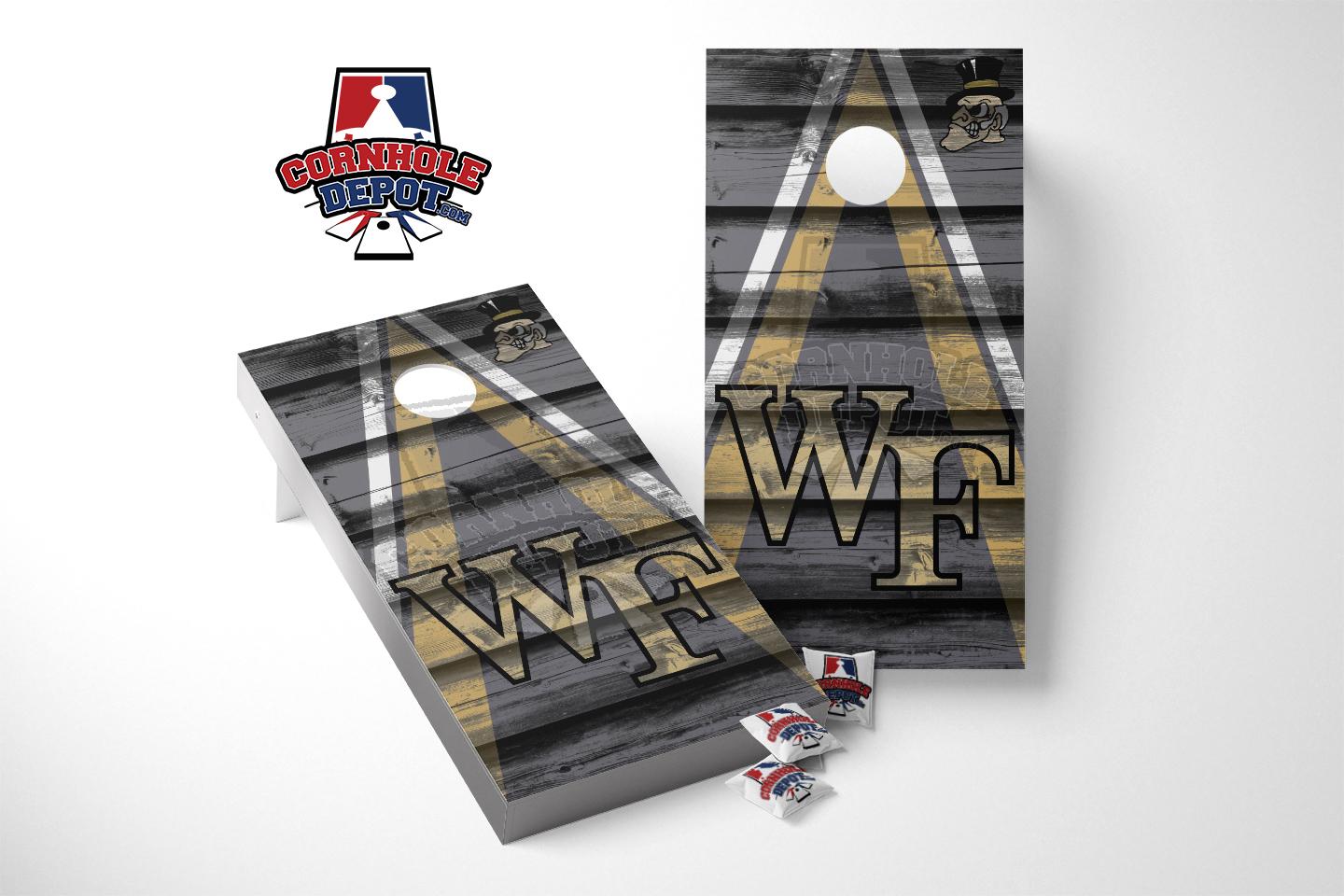 Wake Forest Demon Deacon Washed Cornhole Board Vinyl Wrap Skins Lamina ...