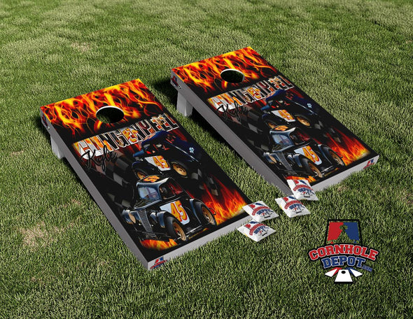 Buggy Cornhole  Board Vinyl Wrap Skins Laminated Sticker Decal Set