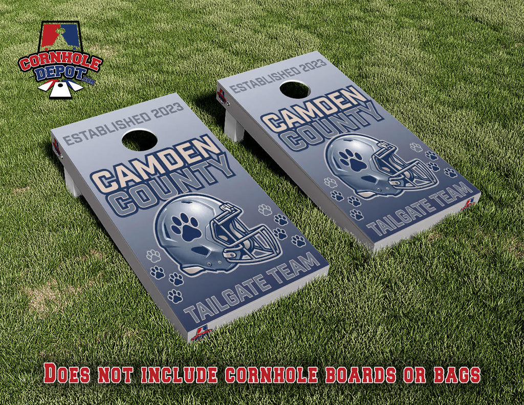 Tommie~ 3 sets:  1 Jacksonville Jaguars DUUUVAL Splattered, 1 Jacksonville Jaguars and 1 Camden Cornhole Board Vinyl Wrap Laminated Sticker Set Decal