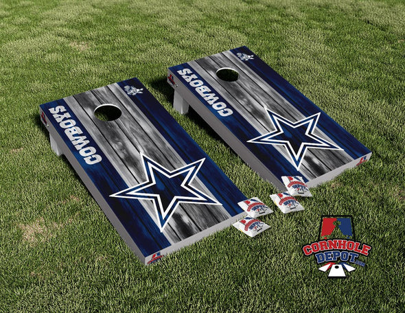 Dallas Cowboys Star Washed Cornhole Board Vinyl Wrap Skins Laminated Sticker Set Decal