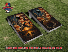 Jeff ~9 sets: 1 Wisconsin Mashup light gray, 1 Harley, 1 Bunnow, 1 Hang, 1 Honor, 1 MU, 1 Go Packers, 1 Wisconsin/Milwaukee and 1 Deer/Ducks Flag Cornhole Board Vinyl Wrap Skins Laminated Sticker Set Decal