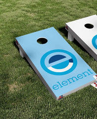 Element Blue Cornhole Board Vinyl Wrap Laminated Sticker Set Decal